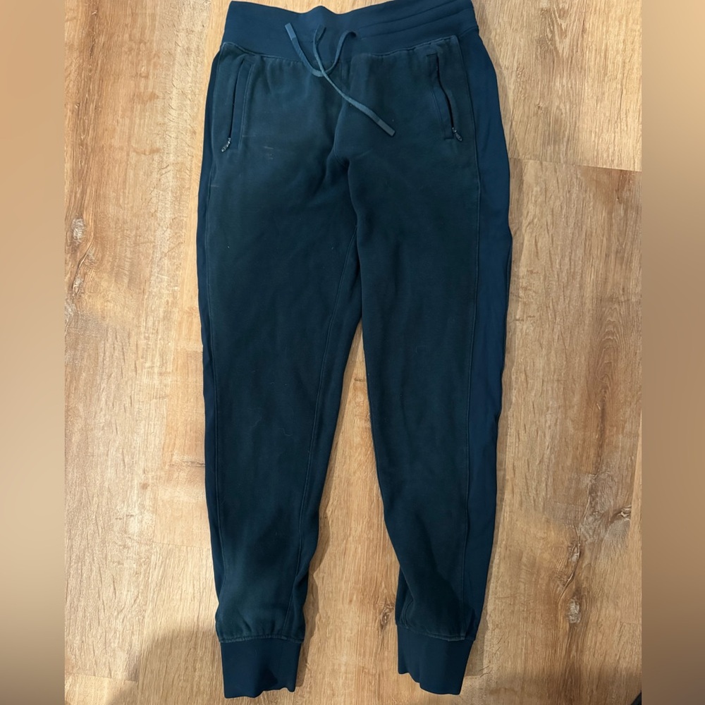 Dark teal scuba joggers